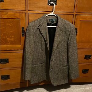 Lauren Ralph Lauren Brown and Black Tweed Blazer